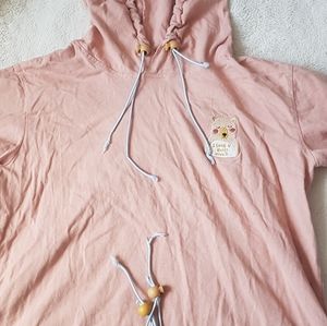 Kids cute bear hoodied top + free item